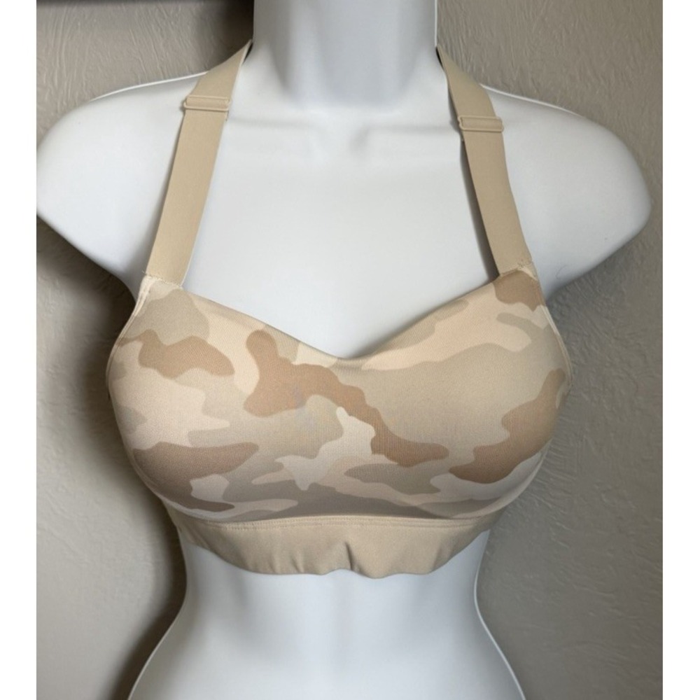 Victorias Secret Pink Ultimate Push Up Bra Size Small Tan Camouflage Racerback
